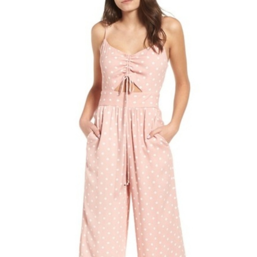 New AFRM Milan Tie Front Jumpsuit - Picture 1 of 4